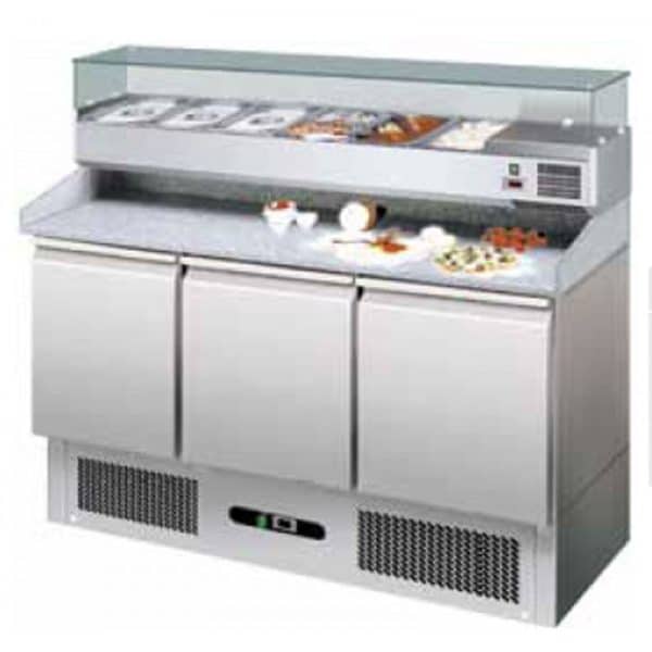 BANCO REFRIGERATO STATICO PIZZERIA S903PZ VRX GLASS