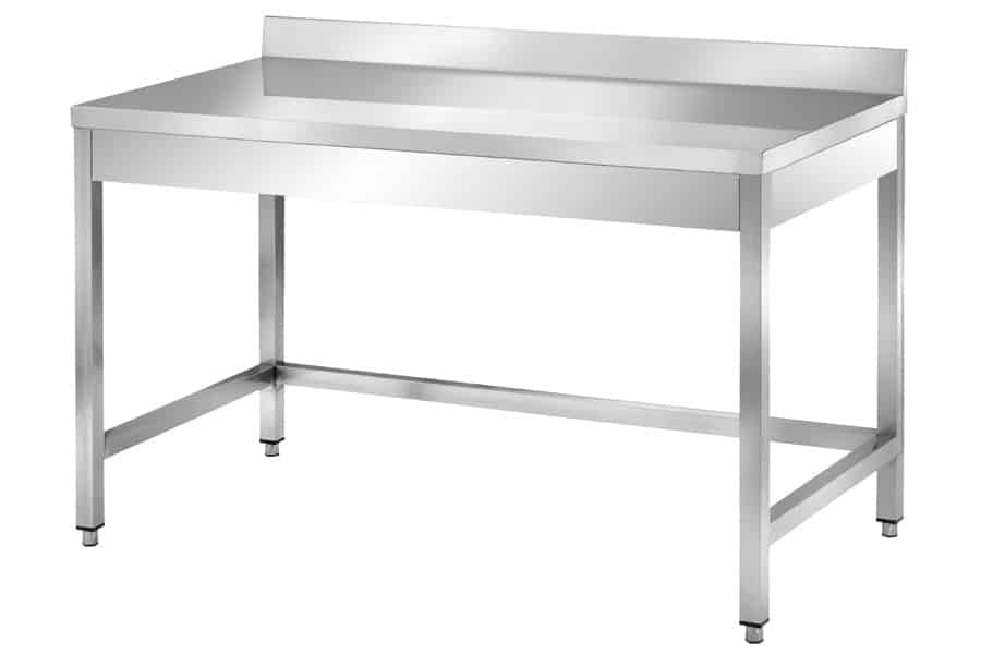 Tavoli inox con alzatina TGE 30/6A