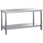 TAVOLO INOX CON RIPIANO INFERIORE TGE 12/6R