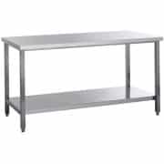 TAVOLO INOX CON RIPIANO INFERIORE TGE 13/6R