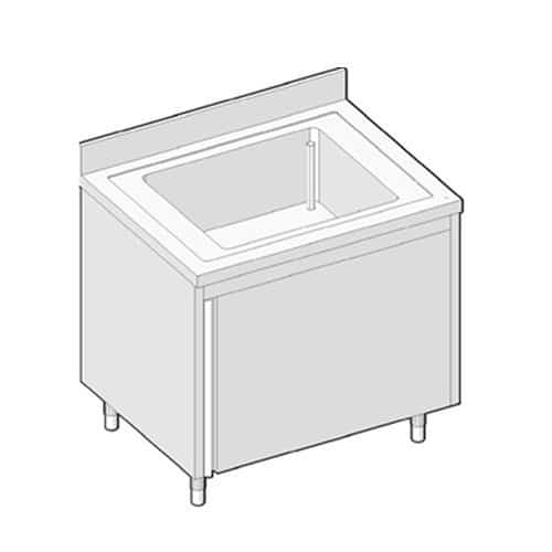 Lavello armadiato battente LABE2V10/6