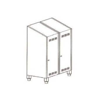 Armadio spogliatoio in acciaio inox ASP1PS