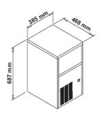 fabbricatore di ghiaccio a cubetti cavi