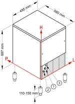 fabbricatore di ghiaccio a cubetti cavi