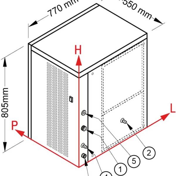 fabbricatore di ghiaccio a cubetti piatti