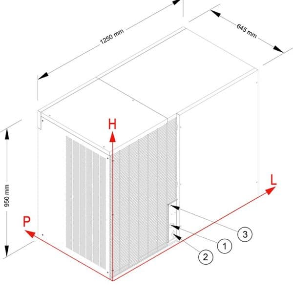 fabbricatore di ghiaccio a cubetti piatti