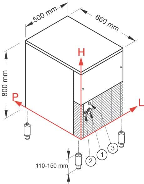 FABBRICATORE DI GHIACCIO A GRANULI PRESSATI