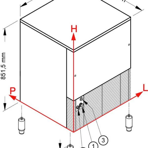 FABBRICATORE DI GHIACCIO A GRANULI PRESSATI