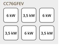 Cucina a gas con forno elettrico Fimar CC76GFEV